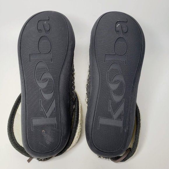 NWT Kooba Women’s Grey Boiled Wool Hard Bottom Slippers M - Picture 9 of 11